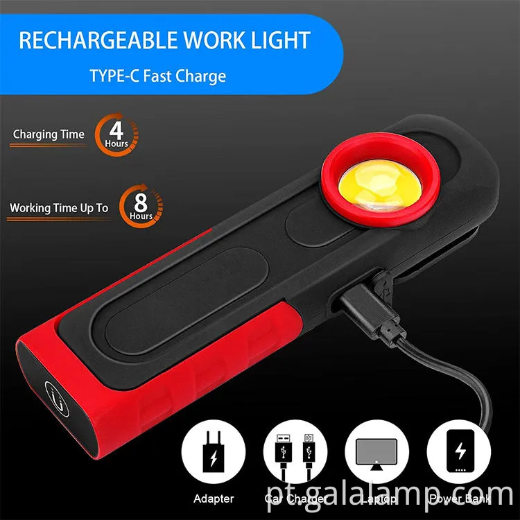 Ultra-Bright Magnetic Cob Light para reparos automotivos